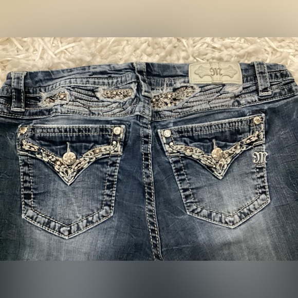 Miss Me Blue Skinny Jeans - Size 33 - Picture 4 of 7